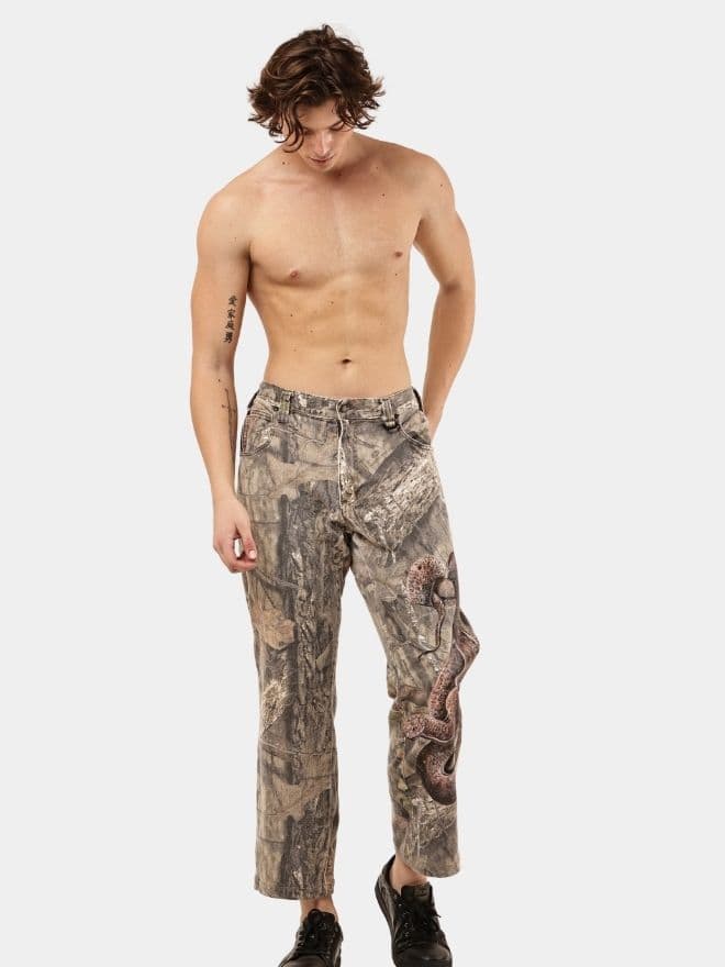 Realtree Camo Pants – Hand-Painted Snake Artwork — image 1 of 11