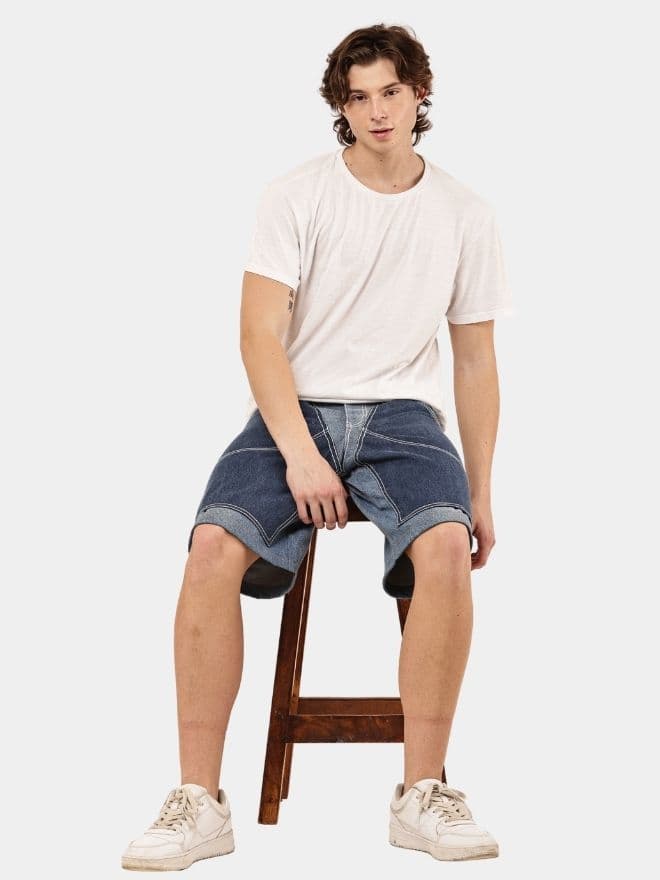 Custom Double Knee Denim Jorts thumbnail 4