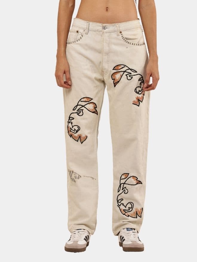Off-White Levi’s 501 with Lion & Anchor Embroidery — image 1 of 14