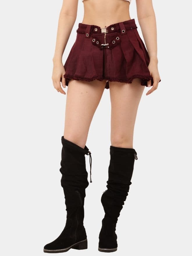 Crimson Tennis Skirt