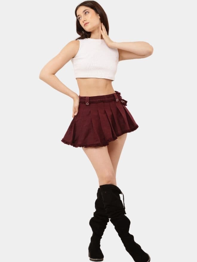 Crimson Tennis Skirt thumbnail 4