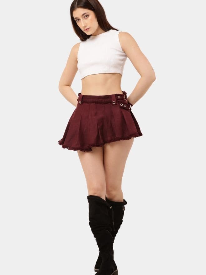 Crimson Tennis Skirt alternate