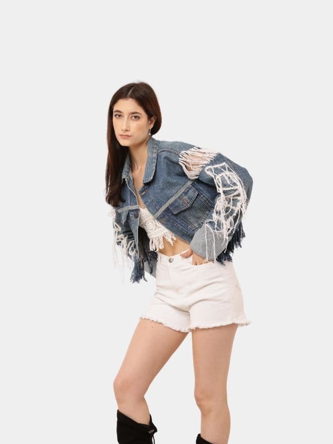 Fray Denim Jacket thumbnail 3