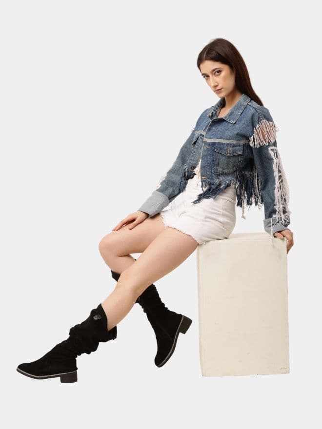 Fray Denim Jacket thumbnail 2