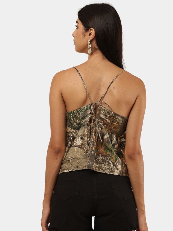 Realtree Camouflage Crop Top  Strappy Cami thumbnail 2