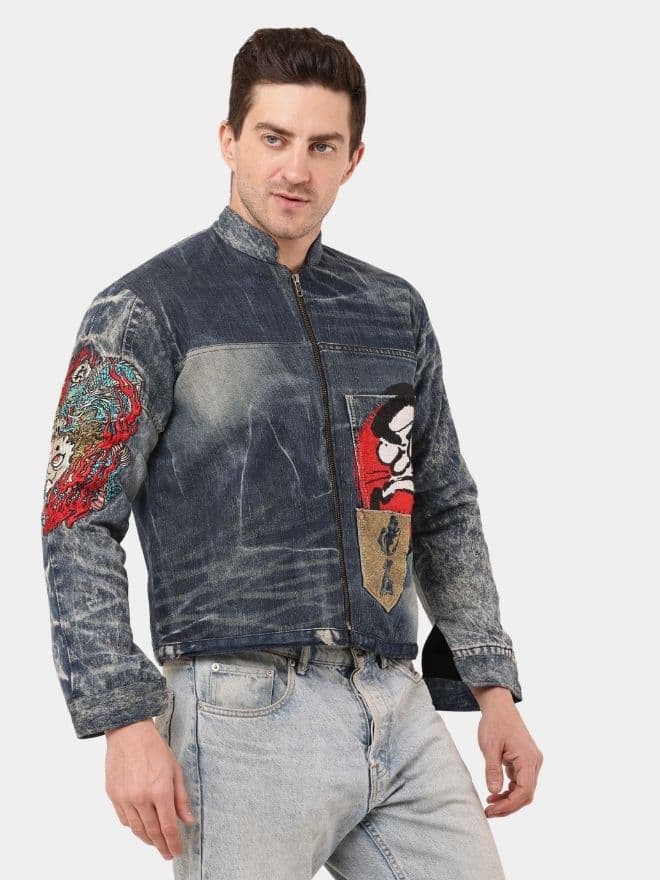Japanese Nehru Collar Jacket thumbnail 3