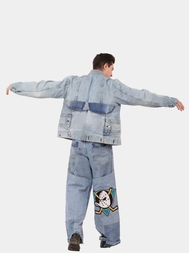 Deconstructed Vintage Denim Jacket — image 1 of 6