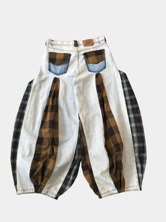 Balloon Harem Pant – Upcycled Denim & Cotton Baggy Trousers thumbnail 2