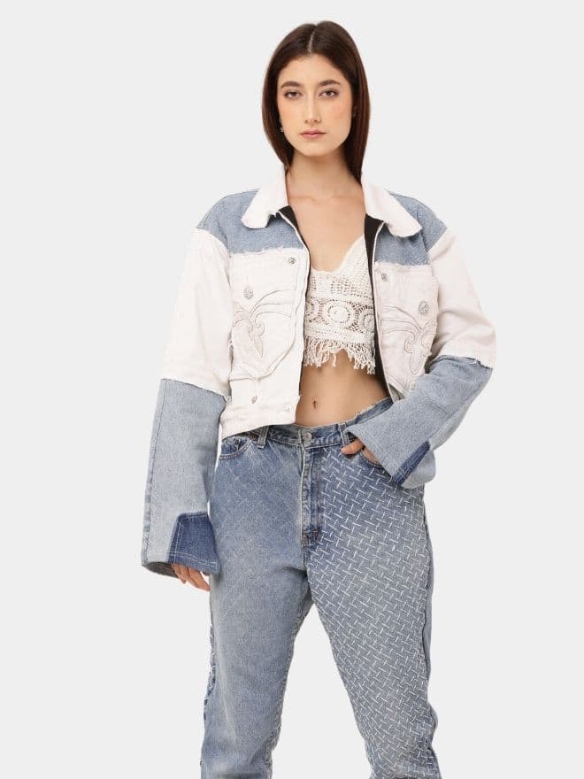 Wing Graphic Denim Jacket thumbnail 4