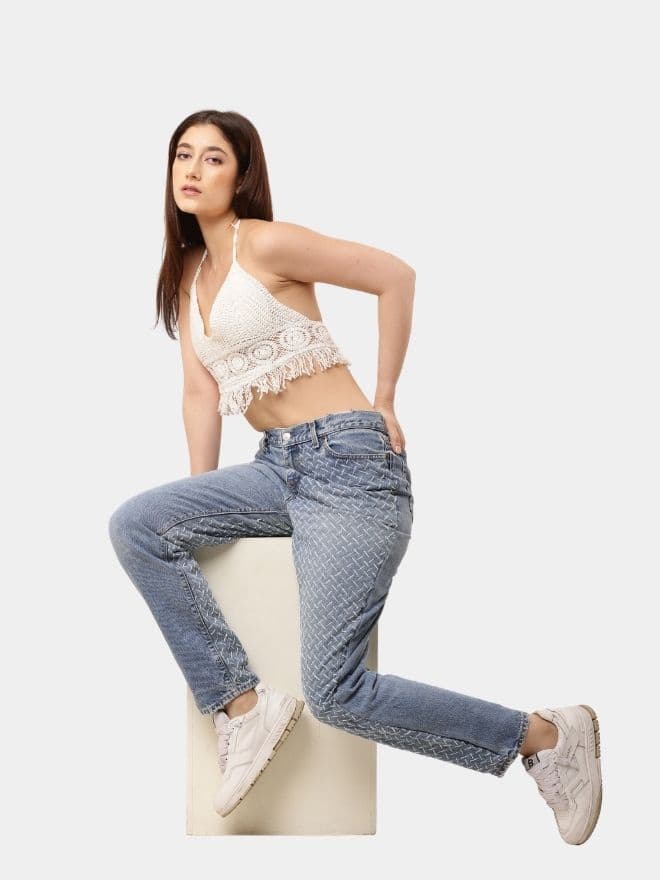 Levi’s Denim with Sashiko Embroidery — image 1 of 9