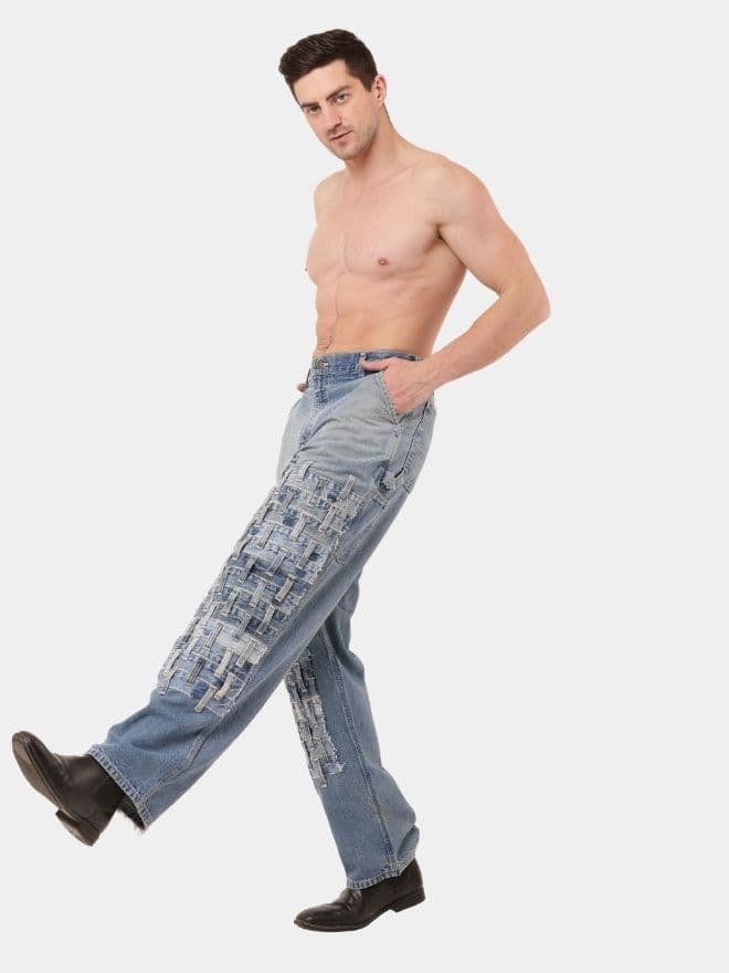 Loop Double Knee Denim Pant thumbnail 3