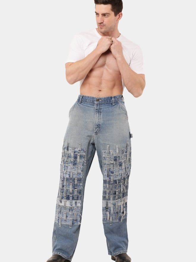 Loop Double Knee Denim Pant thumbnail 4