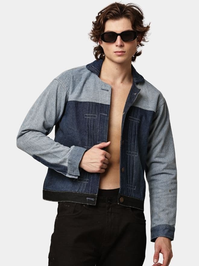 Vintage Duo-Tone Denim Jacket thumbnail 2
