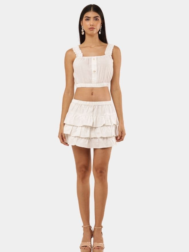 Pure White Recycled Vintage Co-Ord Set — image 1 of 9