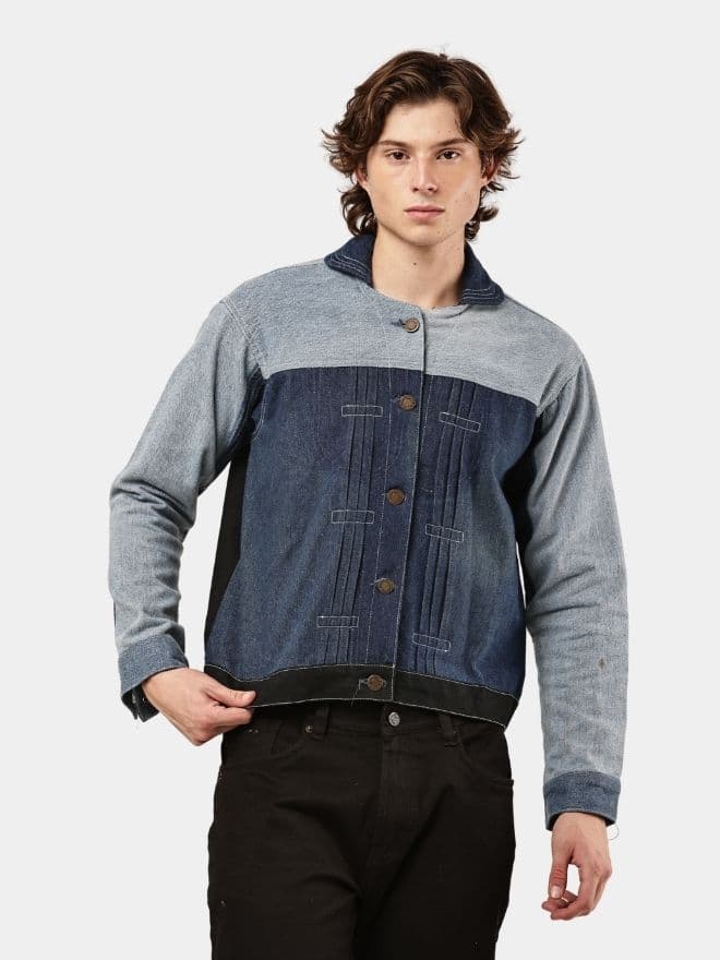 Vintage Duo-Tone Denim Jacket — image 1 of 14