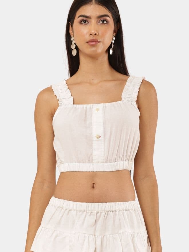 Pure White Recycled Vintage Co-Ord Set thumbnail 4