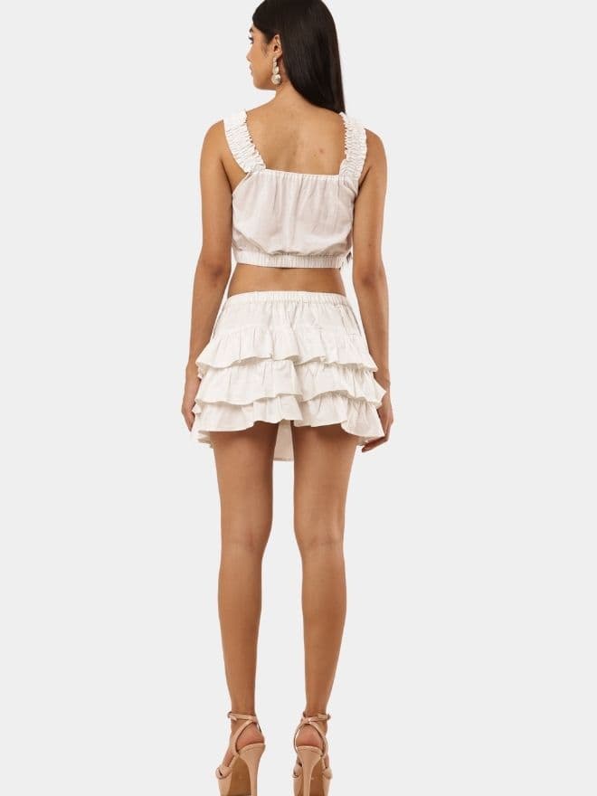 Pure White Recycled Vintage Co-Ord Set thumbnail 3
