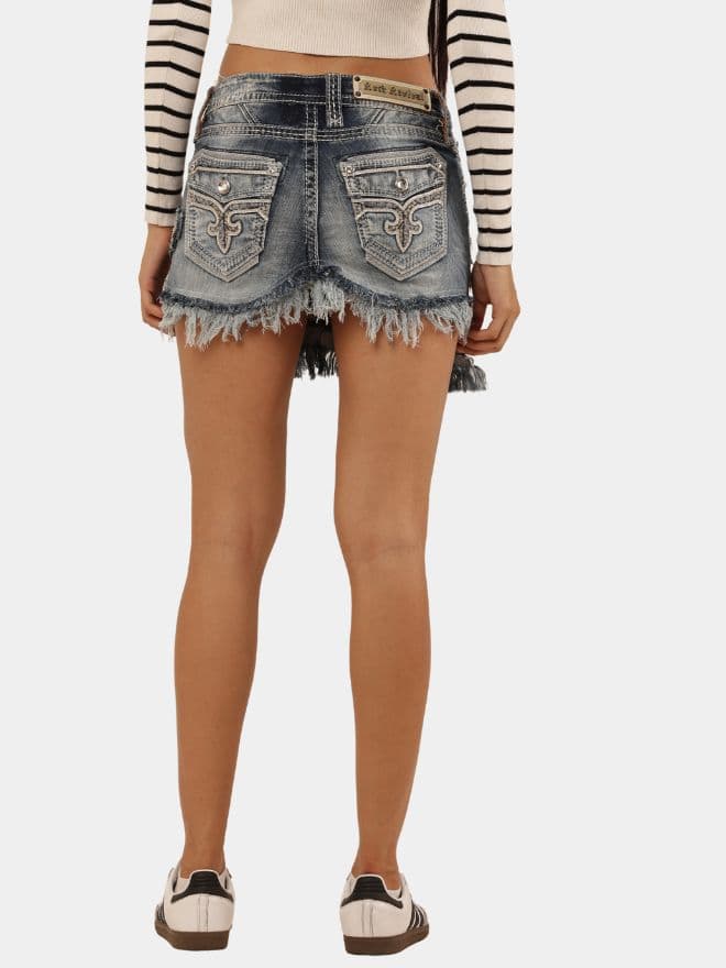 Miss Me Jeans Recrafted Mini Skirt thumbnail 2