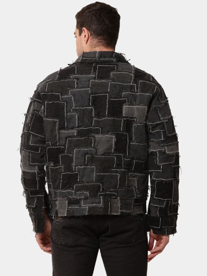Monochrome Patch Jacket thumbnail 4