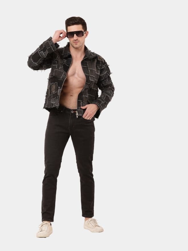 Monochrome Patch Jacket thumbnail 3