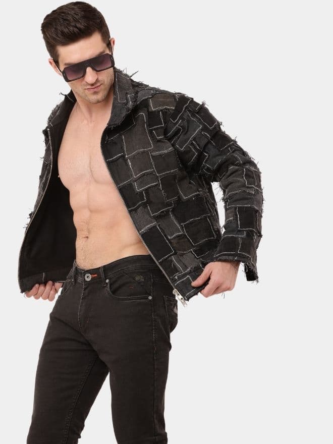Monochrome Patch Jacket alternate