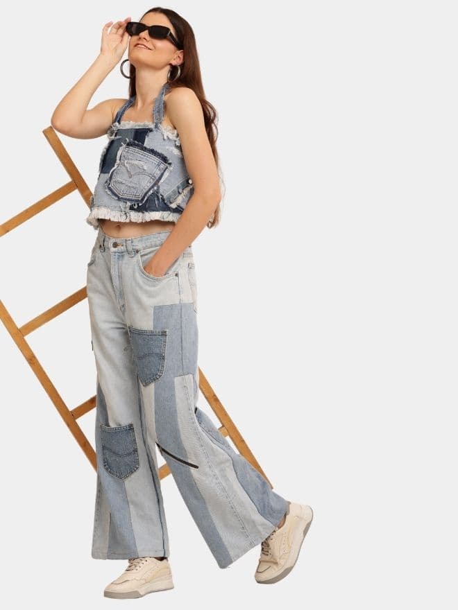 Distress Tonal Denim Set — image 1 of 12