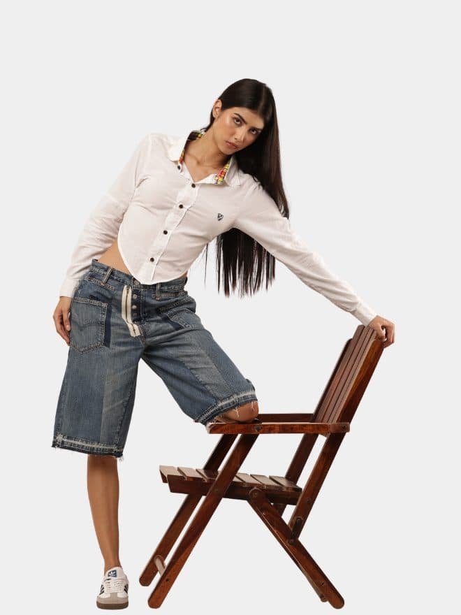 Upcycled Carhartt Denim Jort — image 1 of 4