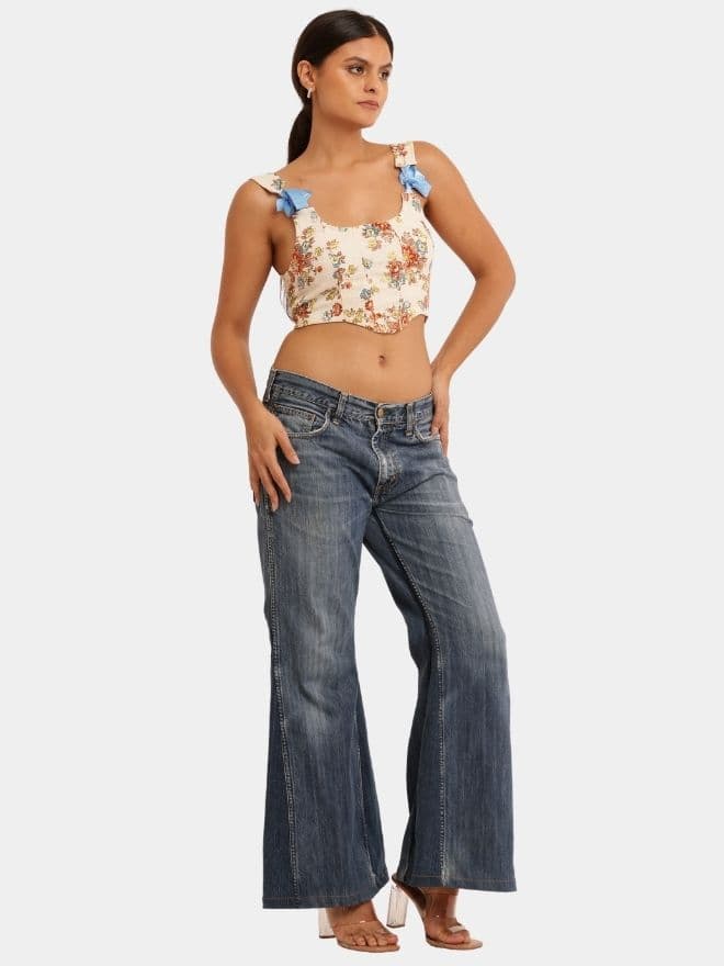 Biege Tapestry Corset thumbnail 4