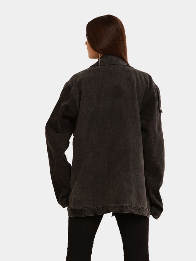 Hem Pocket Reworked Denim Jacket thumbnail 2