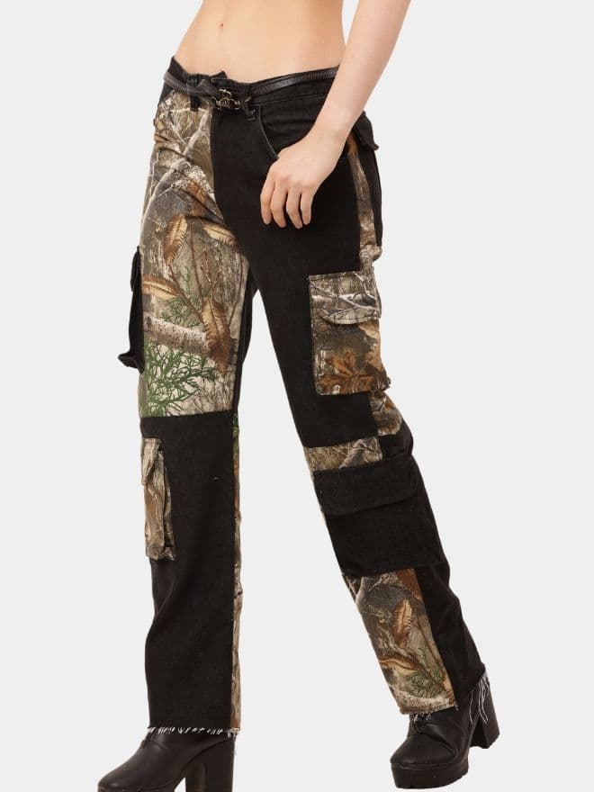 Realtree Panel Cargo Pant – Camo & Black Hybrid Utility thumbnail 3