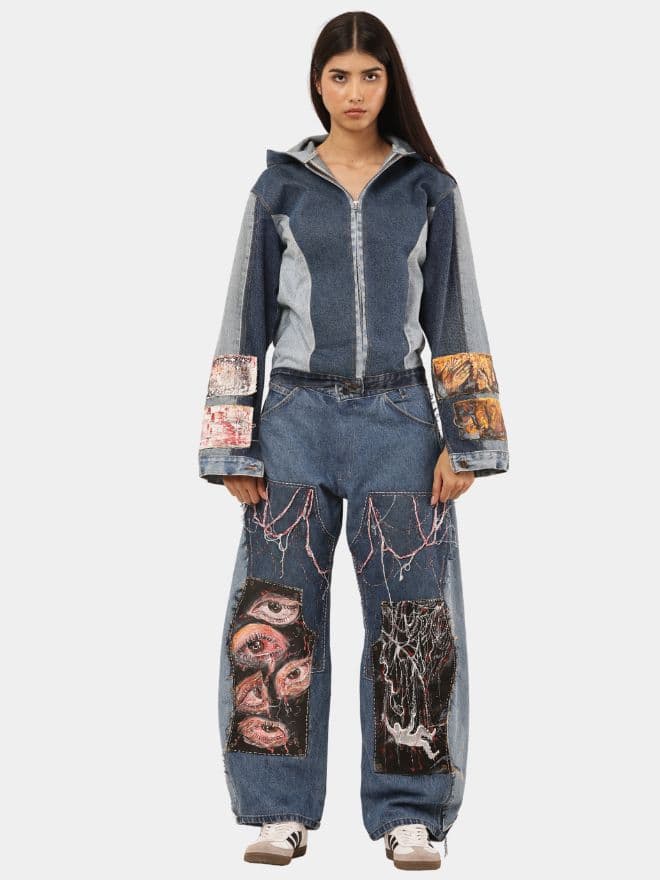 Echoes of Identity – Handprinted Denim — image 1 of 15