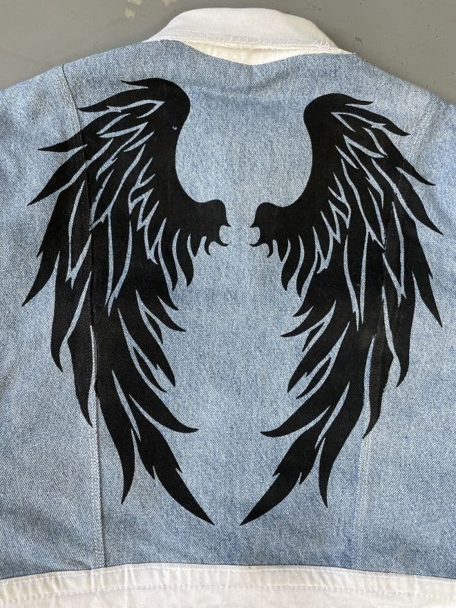 Wing Graphic Denim Jacket thumbnail 3