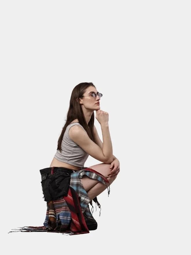 Levi’s & Flannel Patchwork Boho Skirt thumbnail 3