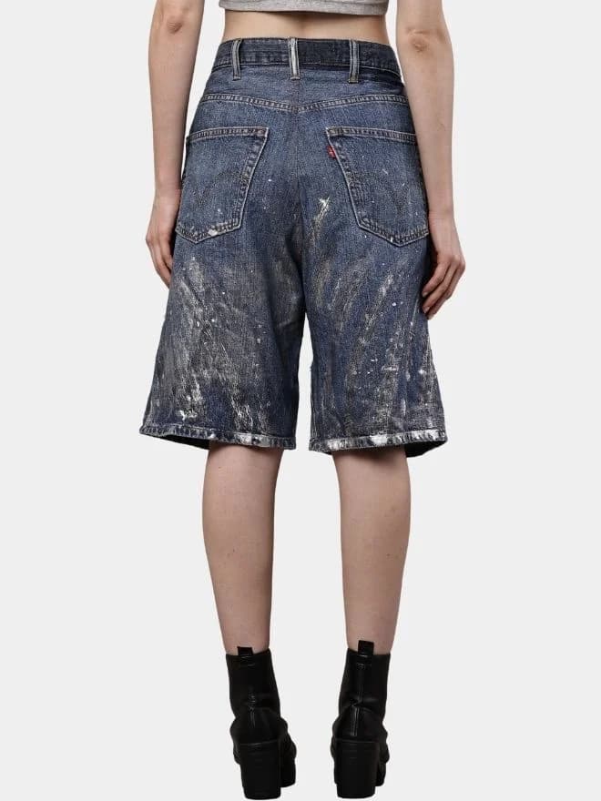 Levi’s Silver Foil Jorts thumbnail 2