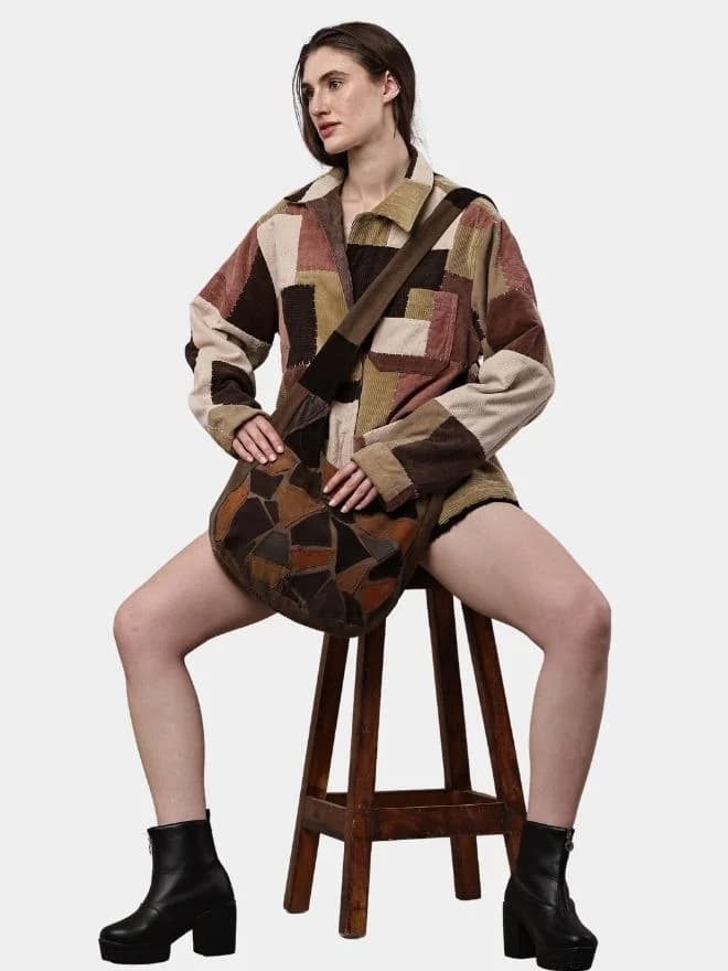 Corduroy Patchwork Jacket thumbnail 3