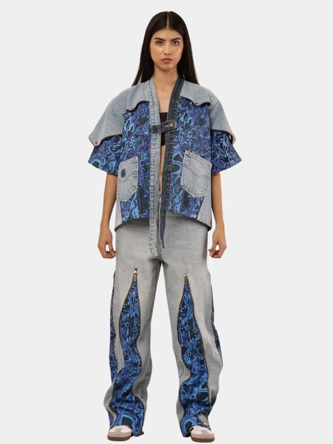 Indigo Patchwave Co-ord thumbnail 4