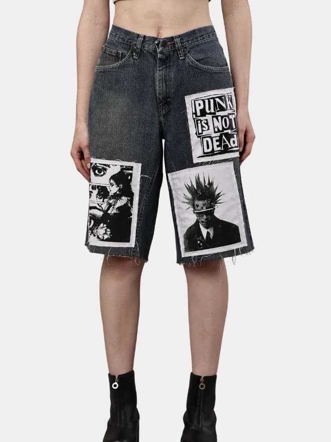Wrangler Graphic Patch Jorts — image 1 of 14
