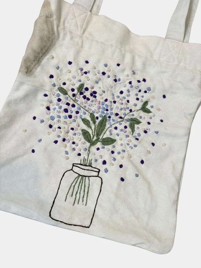 Sprinkling Tote – Embroidered Denim Potli Bag thumbnail 3