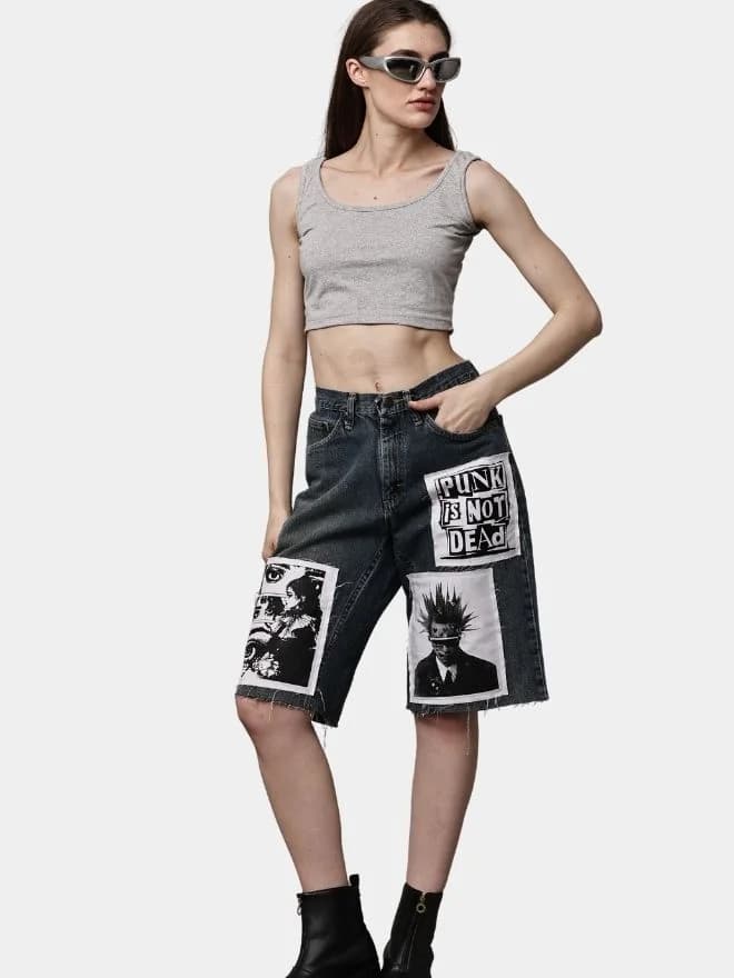 Wrangler Graphic Patch Jorts thumbnail 4