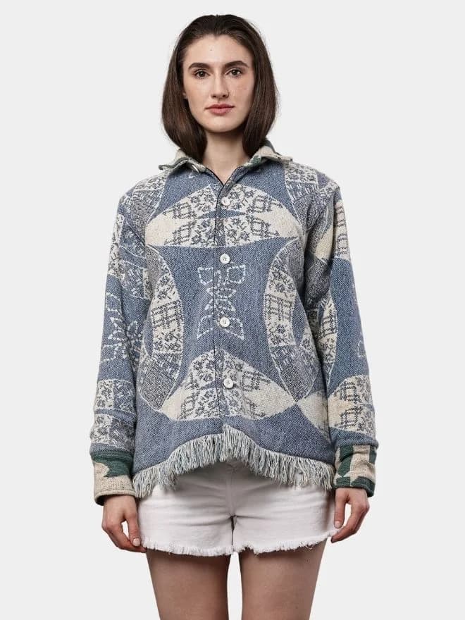Tapestry Blanket Reworked Jacket — image 1 of 11