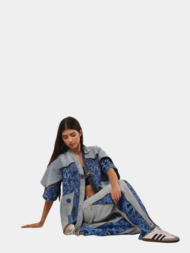 Indigo Patchwave Co-ord thumbnail 2
