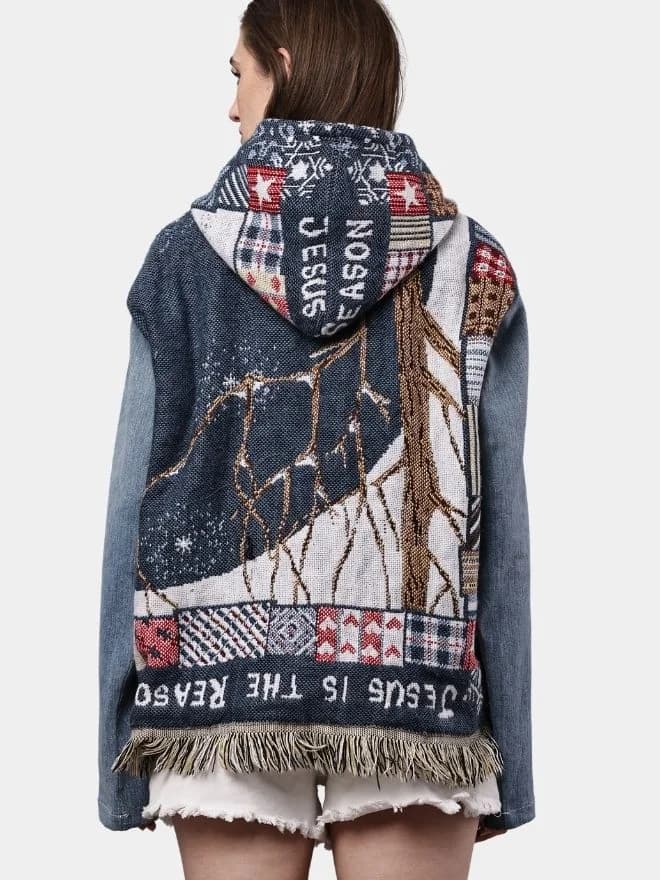 Tapestry & Denim  Hoodie thumbnail 2