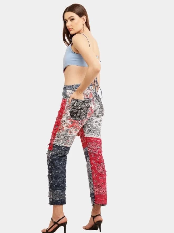 Punk Bandana Levi’s Jeans & Reworked Polo Corset Set — image 1 of 9