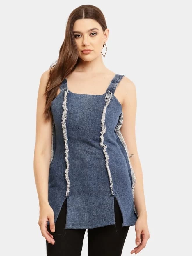 Wrangler Denim Micro Mini Dress — image 1 of 11