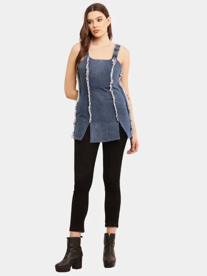 Wrangler Denim Micro Mini Dress thumbnail 4