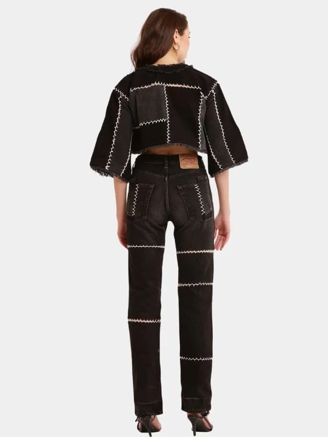 Fagoting Stitch Denim Co-Ord Set thumbnail 2