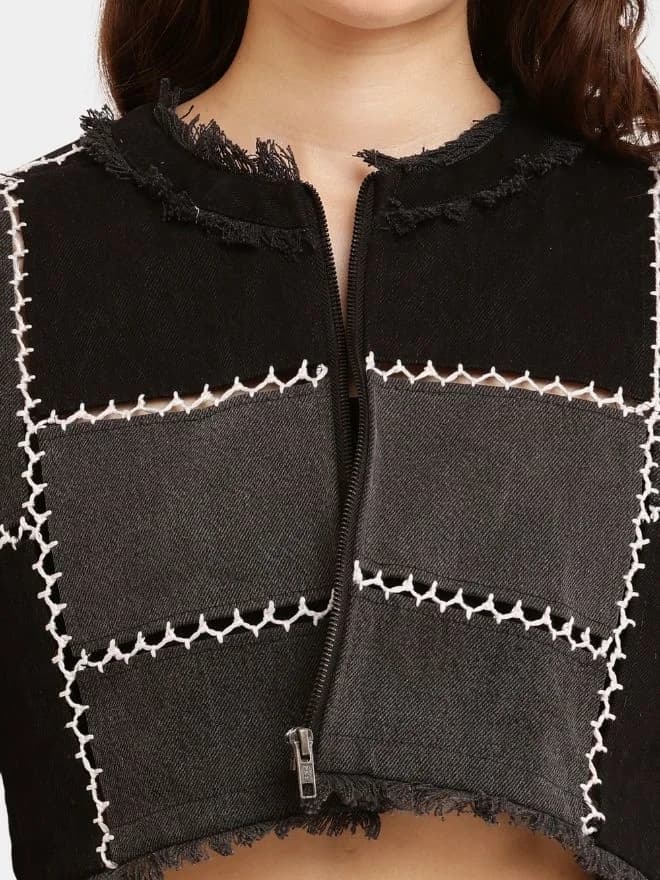 Fagoting Stitch Denim Co-Ord Set thumbnail 4