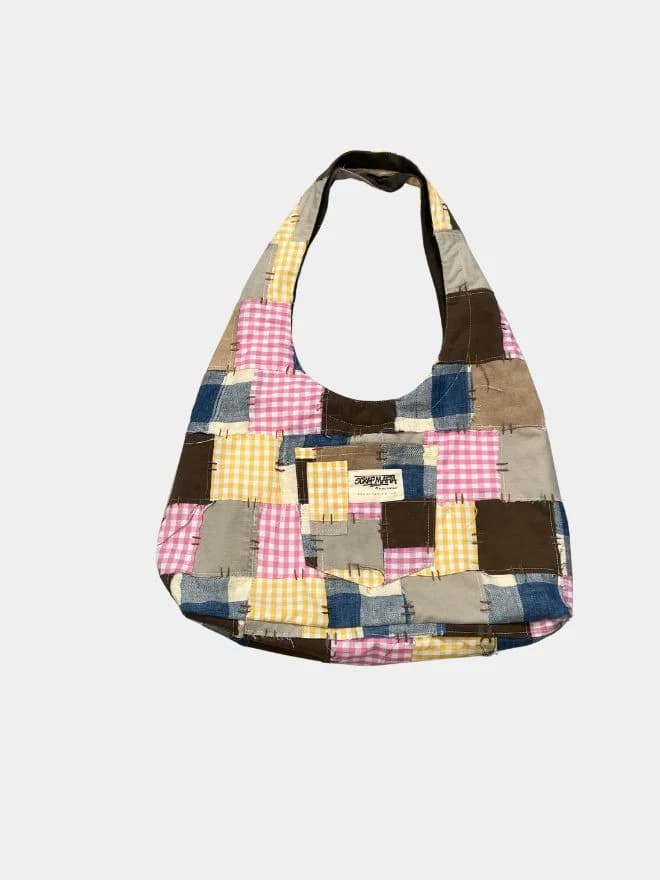 Vintage Patchwork Fabric Tote Bag — image 1 of 2