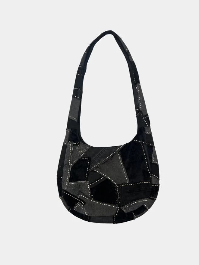 Mixed Denim Patchwork Tote Bag — image 1 of 2