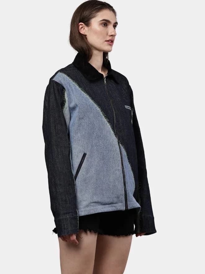 Denim Jacket with Contrast Thread Work thumbnail 3